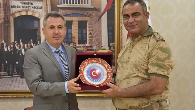 İl Jandarma Komutanı Albay Gökhan Şahin'e Veda Yemeği