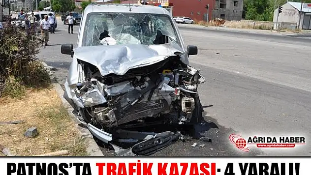 Patnos'ta Trafik Kazası 4 Yaralı!