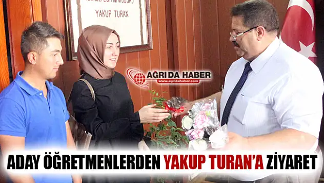 Aday Öğretmenlerden Milli Eğitim Müdürü Yakup Turan'a Ziyaret