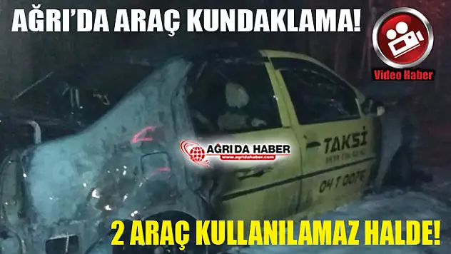 Ağrı'da Araç Kundaklama! 2 Araç Kullanılamaz Halde!