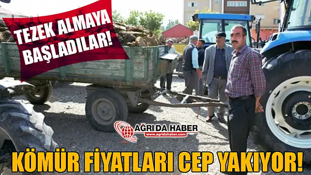 Ağrı'da Kömür Fiyatları Cep Yakıyor! Vatandaşlar Tezek Almaya Başladı!