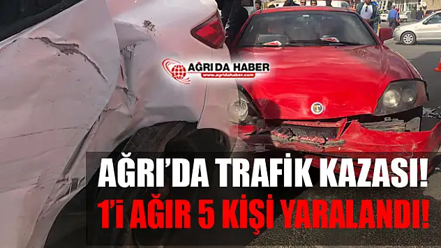 Ağrı'da Trafik Kazası! 1'i Ağır 5 Yaralı!