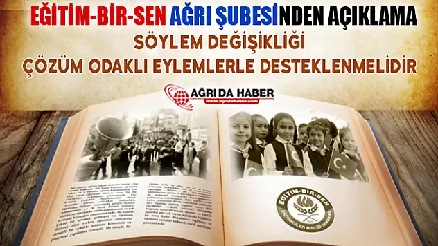 Eğitim-Bir-Sen Ağrı Şube Başkanı Gümüşer yeni Eğitim-Öğretim yılı açıklaması