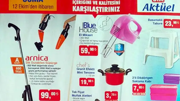 12 Ekim 2018 BİM Aktüel Ürünler Kataloğu Yayınlandı