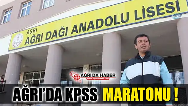 Ağrı'da Ortaöğretim Kamu Personeli Seçme Sınavı Maratonu