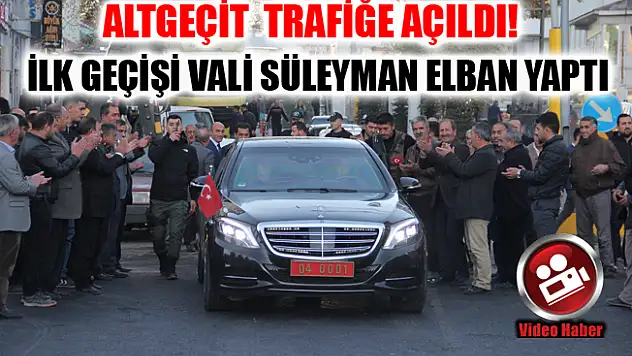 Ağrı Dörtyol Kavşağı Trafiğe Açıldı Vali Elban İlk Geçişi Yaptı