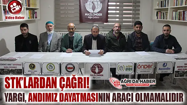 MAZLUMDER Ağrı 'Yargı, Andımız Dayatmasının Aracı Olmamalıdır'