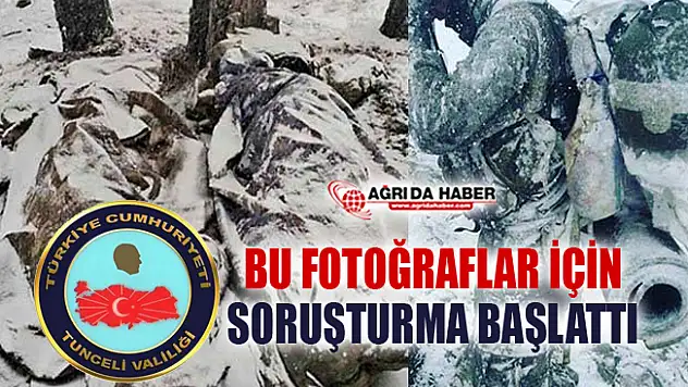 Tunceli Valiliği Donarak Şehit olan 2 Askere ait olmayan fotoğrafa soruşturma başlattı