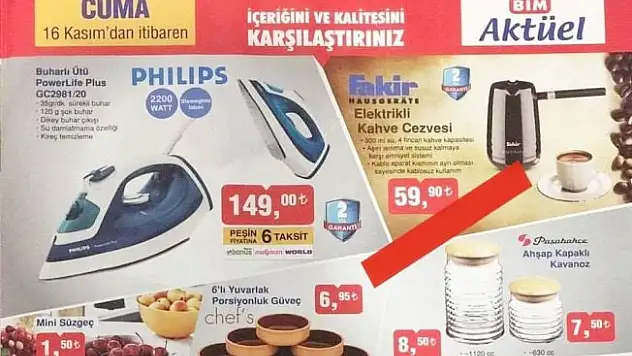 16 Kasım BİM Aktüel Ürünler Kataloğu! (16.11.2018 BİM İndirimli Ürünler)