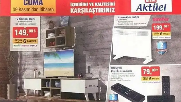 9 Kasım BİM Aktüel Ürünler Kataloğu Yayınlandı! (09.11.2018 BİM İndirimli Ürünler)