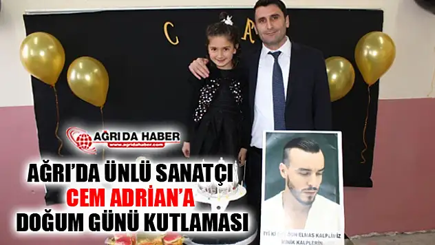 Ağrı'da Köy Okulları Yardım Projesi Destekçisi Cem Adrian'a Kutlama