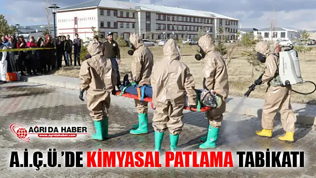 A.İ.Ç.Ü.'de Kimyasal Gaz Tatbikatı Yapıldı