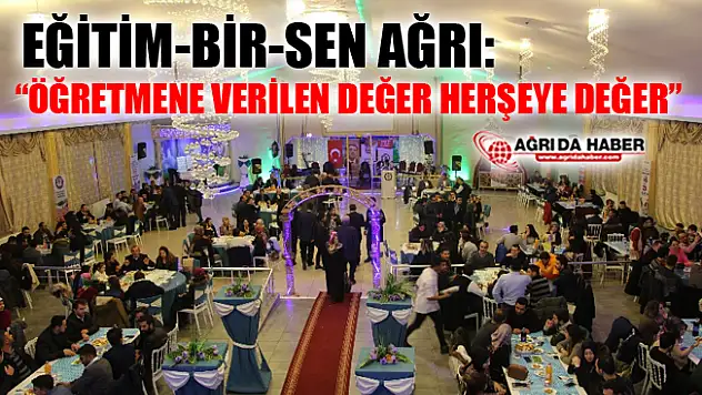 Eğitim-Bir-Sen Ağrı Öğretmenler Günü Dolayısıyla Yemekli Program Düzenledi