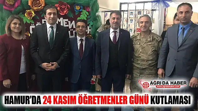 Hamur'da 24 Kasım Öğretmenler Günü Kutlaması