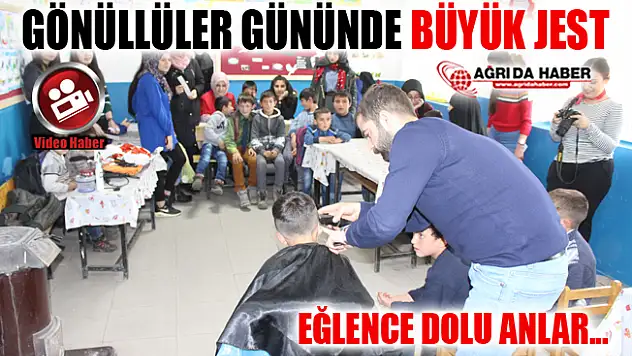 7 Aralık Dünya Gönüllüler Gününde Öğrencileri Sevdirdiler