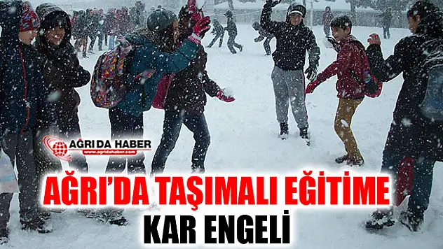 Ağrı'da Taşımalı eğitime kar tatili
