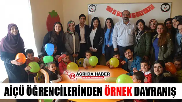 Ağrı İbrahim Çeçen Üniversitesi Öğrencilerinden Örnek Davranış