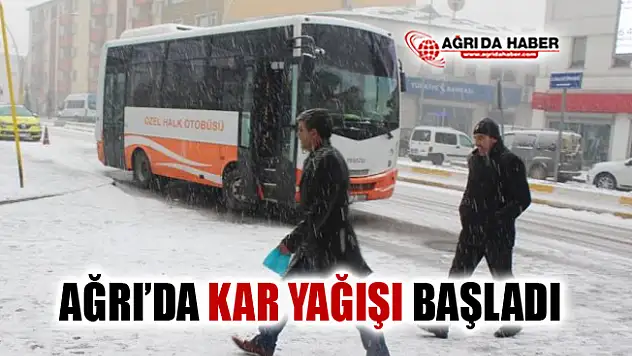 Ağrıda kar yağışı etkisini göstermeye başladı