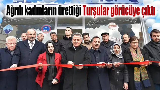 Ağrılı kadınların ürettiği Turşular görücüye çıktı