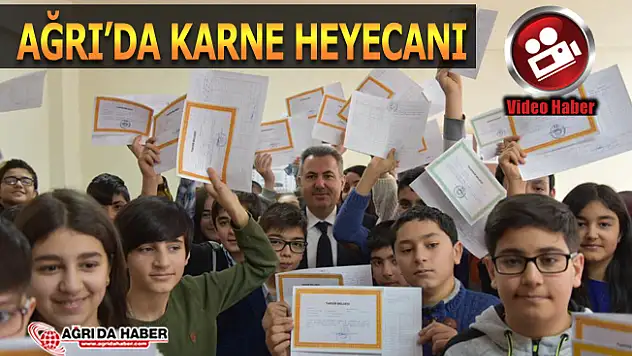 Ağrı Valisi Süleyman Elban Karne Dağıttı