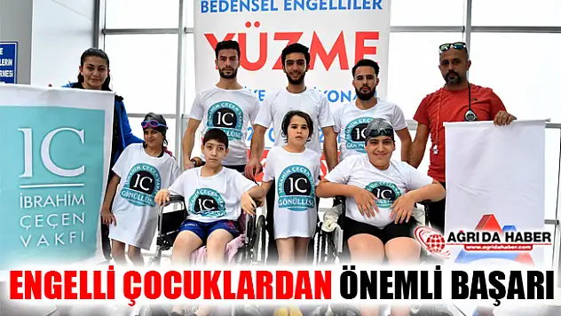 AİÇÜ'nün El Uzattığı Engelli Çocuklardan Yüzmede Önemli Başarı