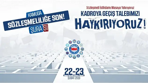 Memur-Sen'den 'Kamuda Sözleşmeliliğe Son Şurası'