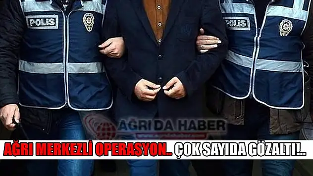 Ağrı Merkezli FETÖ/PYD Operasyonu Gerçekleştirildi