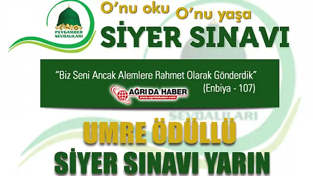 Ağrı'da 2500 Kişinin Gireceği Umre Ödüllü Siyer Sınavı Heyecanı