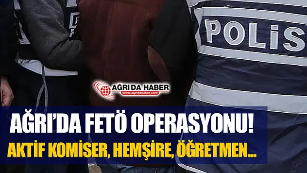 Ağrı Merkezli Fetö/Pdy Opersayonu! 9 Kişi Gözaltında