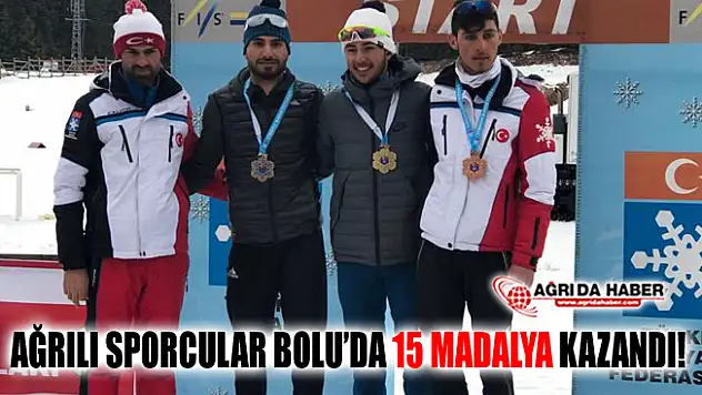 Ağrılı Sporcular Bolu'da yapılan Kayaklı Koşu'da 15 Madalya Kazandı!