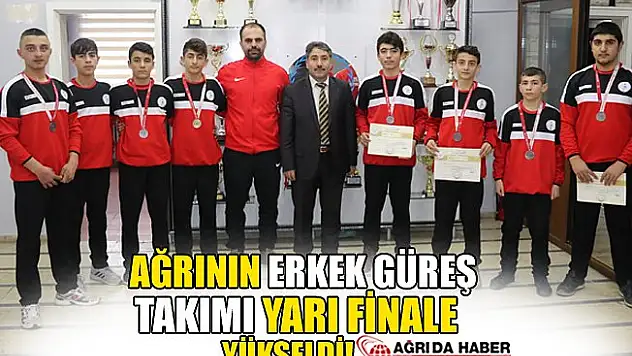 Ağrı'nın Erkek Güreş Takımı Yarı Finale Yükseldi