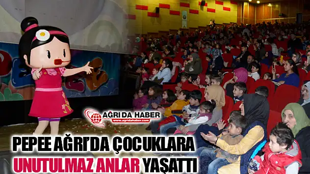 Ağrı'da Pepee Çocuk Müzikali Sahne Aldı