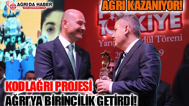 Ağrı Valiliği'ne KodlAğrı Projesi Birincilik Ödülü Getirdi