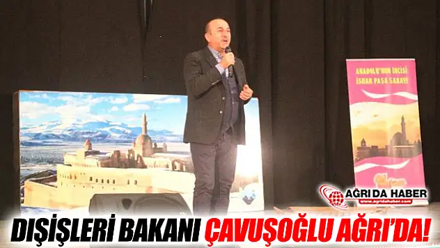 Dışişleri Bakanı Çavuşoğlu Ağrı'da