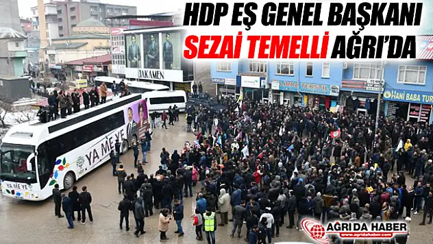 HDP Eş Genel Başkanı Sezai Temelli Ağrı'ya Geldi