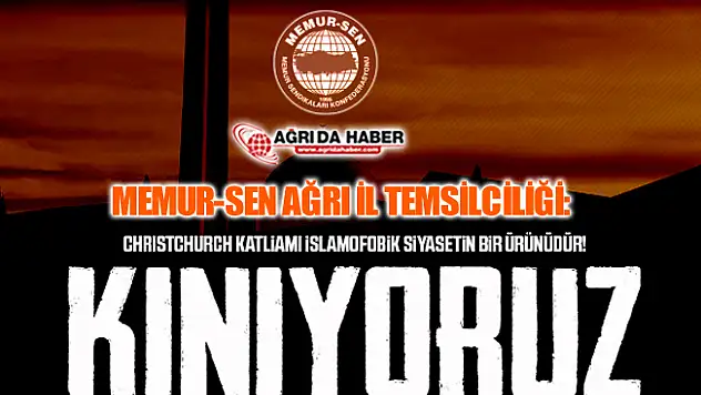 Memur-Sen Ağrı Şubesi: 'İslam Ümmetinin Başı Sağolsun'
