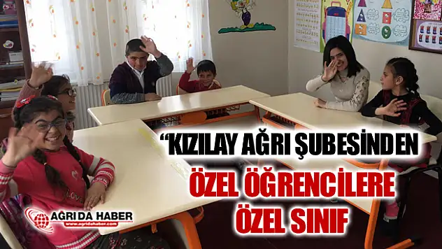 Türk Kızılay'ı Ağrı Şubesinden Özel Öğrencilere Özel Destek
