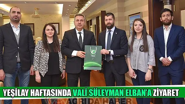 Yeşilay Haftasında Vali Süleyman ELBAN'a Ziyaret!