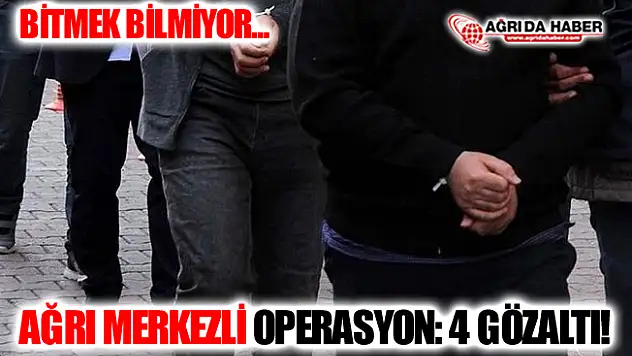 Ağrı Merkezli Fetö Operasyonu! 4 Şüpheli Gözaltında