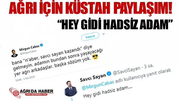 Mirgün Cabas'tan Küstah Paylaşıma Savcı Sayan'dan Cevap!