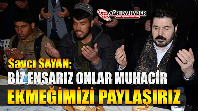 Savcı Sayan Ağrı'daki Mültecilere Çadır Kurdu Çorba Dağıttı