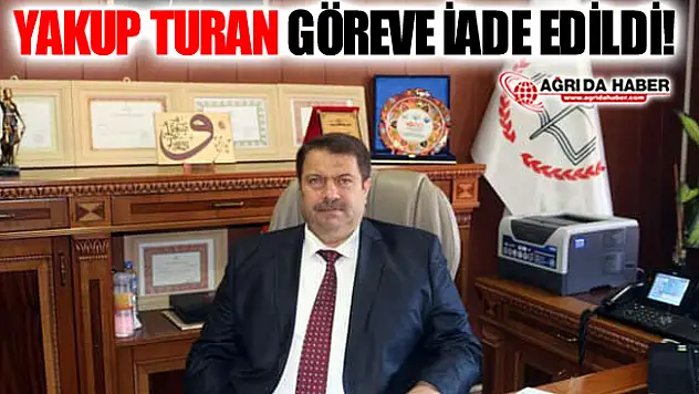 Yakup Turan Milli Eğitim Müdürlüğü Görevine İade Edildi