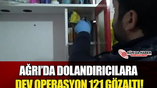 Ağrı'da Dev Operasyon 121 Kişi Gözaltında