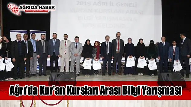 Ağrı'da Kur'an Kursları Arası Bilgi Yarışması Heyecanı