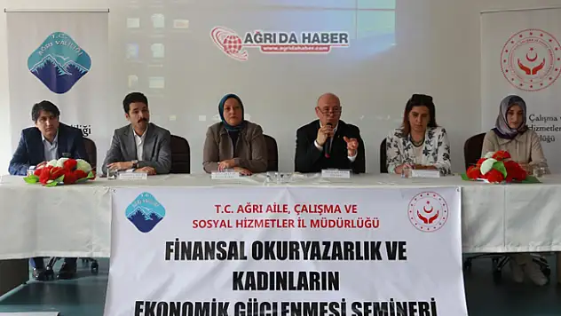 Ağrı Aile Çalışma ve Sosyal Hizmetler İl Müdürlüğünden Ev Hanımlarına Seminer