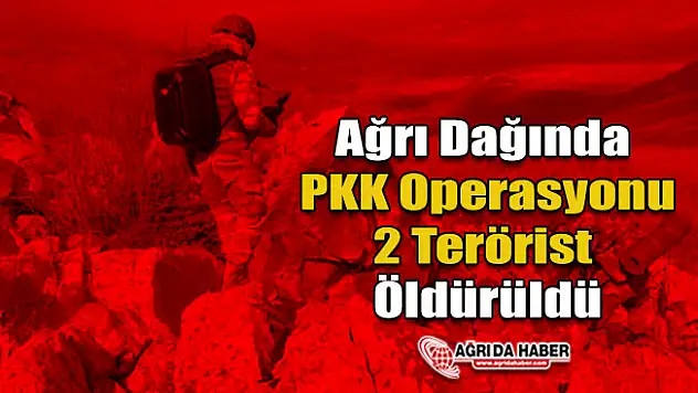 Ağrı Dağın'da PKK Operasyonu 2 Terörist Öldürüldü!