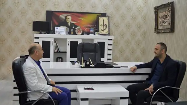 Mehmet Şafi Erim'den İHA Ağrı Temsilcisi Ahmet Genç'e Ziyaret