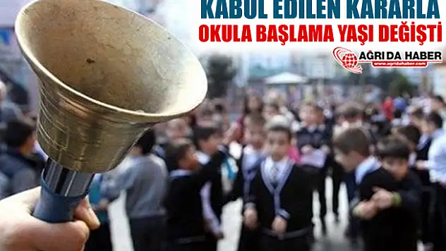Yeni Alınan Kararla Okula Başlama Yaşı Değişti