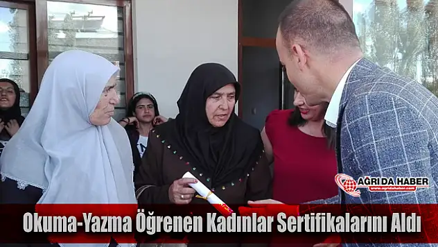 ADEM'de Okuma-Yazma Öğrenen Kadınlar Sertifikalarını Aldı