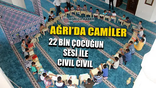 Ağrı'da Camiler 22 Bin Çocuğun Sesiyle Cıvıl Cıvıl